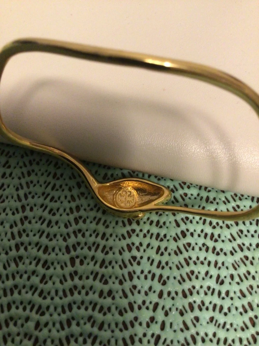 Tory Burch Serpant head stacking bangle setx3